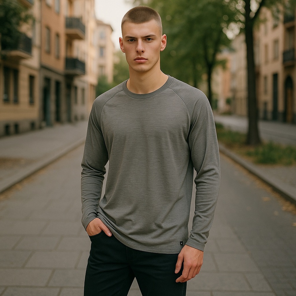 Hugo Boss Slate Gray Crewneck Sweater